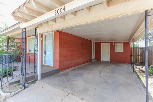 2004 State St, Big Spring, TX 79720 - view of patio / terrace with an attached carport