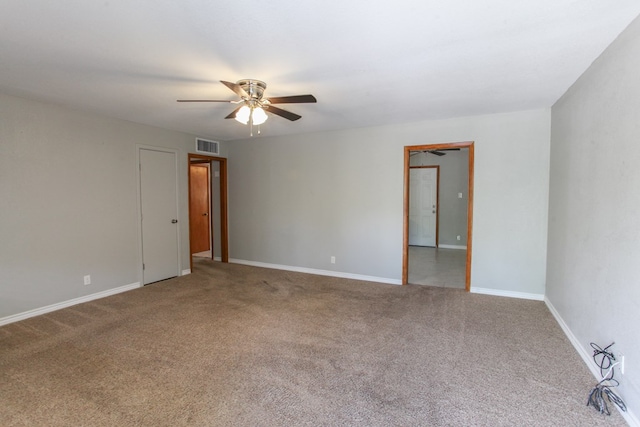 2004 State St, Big Spring, TX 79720 - carpeted spare room with a ceiling fan and baseboards
