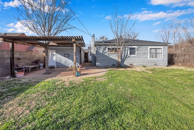611 Storey Ave, Midland, TX 79703 - back of property with a pergola and a patio