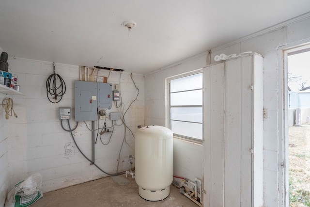 utility room with electric panel