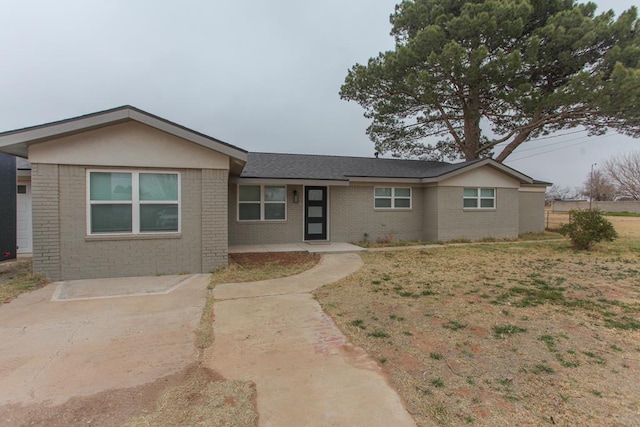 view of ranch-style house