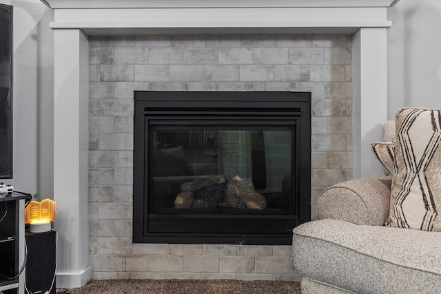 7104 Mcpherson Ln, Midland, TX 79706 - detailed view of a glass covered fireplace