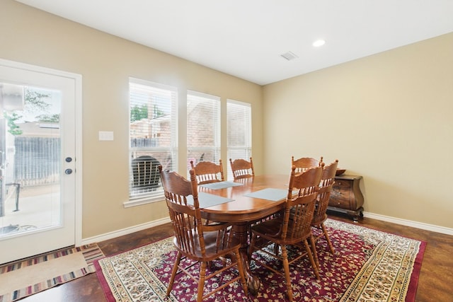 1601 Monterrey Dr, Midland, TX 79703 - dining area featuring baseboards and recessed lighting