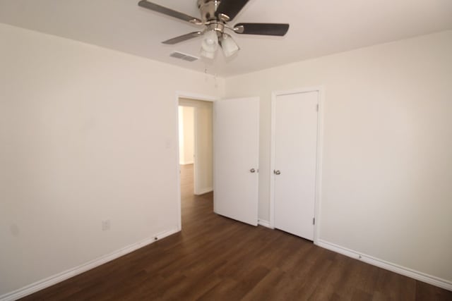 309 W Estes Ave, Midland, TX 79701 - unfurnished bedroom featuring wood finished floors and a ceiling fan