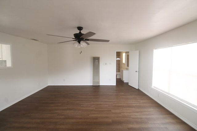 309 W Estes Ave, Midland, TX 79701 - empty room featuring ceiling fan and wood finished floors
