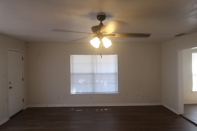 309 W Estes Ave, Midland, TX 79701 - unfurnished room featuring wood finished floors and ceiling fan