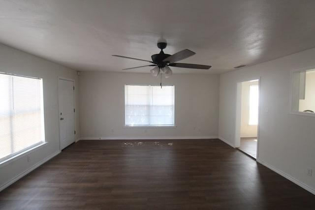 309 W Estes Ave, Midland, TX 79701 - unfurnished room featuring a ceiling fan and wood finished floors