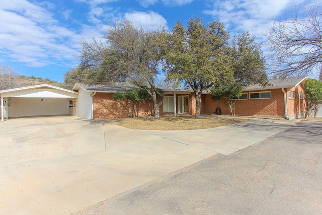 ranch-style house with a garage