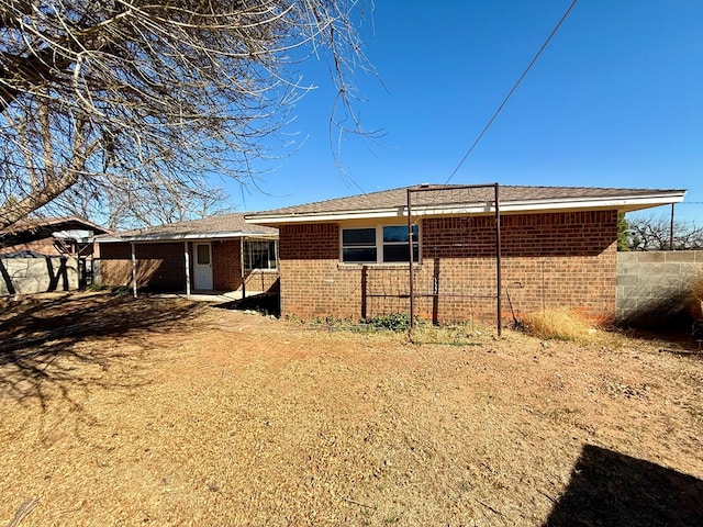 view of rear view of house