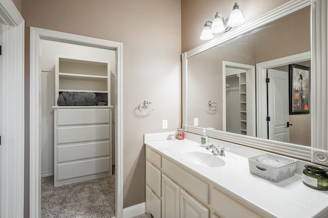 bathroom featuring vanity