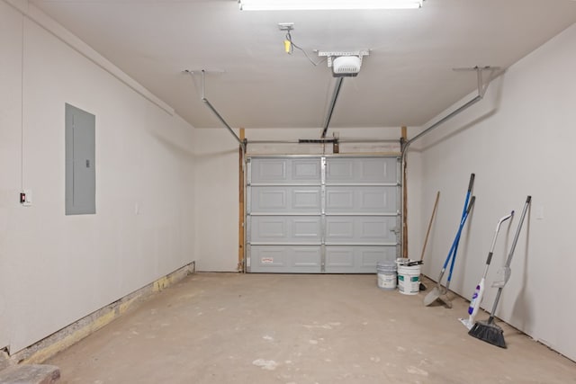 3902 Thomason Dr, Midland, TX 79703 - garage with electric panel and a garage door opener