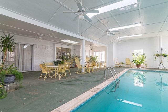3108 Seaboard Ave, Midland, TX 79705 - indoor pool with ceiling fan