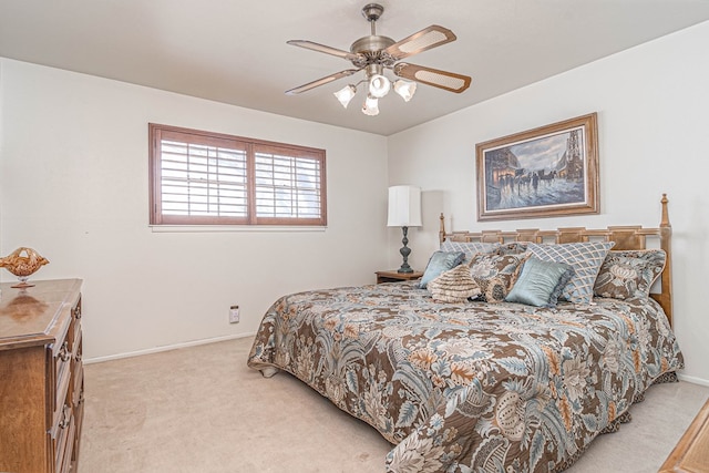 3108 Seaboard Ave, Midland, TX 79705 - bedroom featuring carpet flooring, baseboards, and ceiling fan