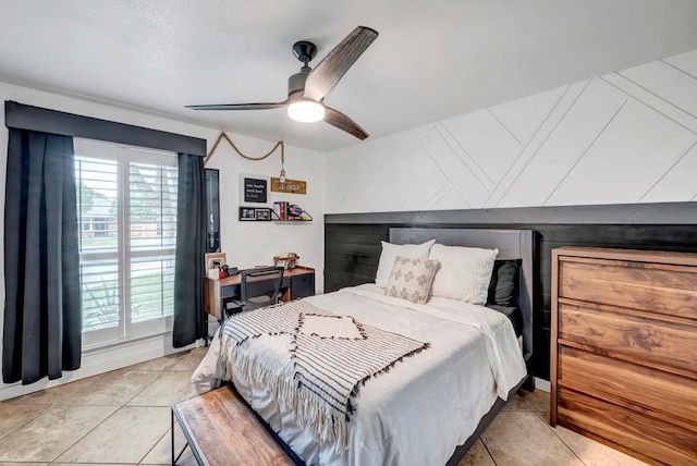 3513 Stanolind Ave, Midland, TX 79707 - bedroom featuring light tile patterned flooring and ceiling fan
