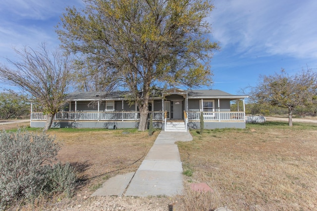 view of front of house with a porch