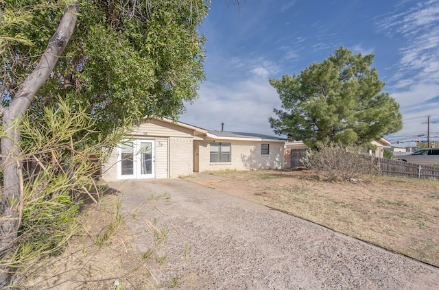 view of ranch-style house