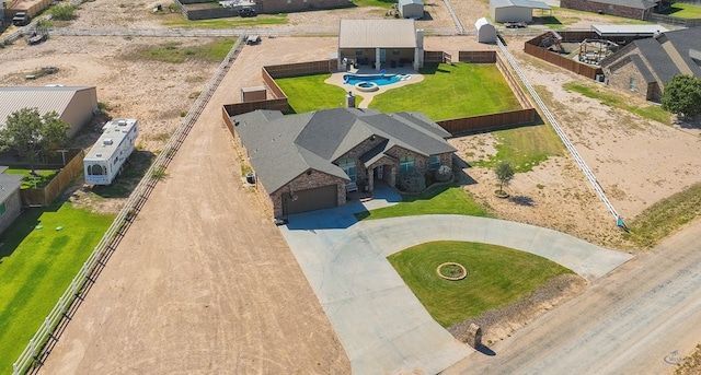 birds eye view of property