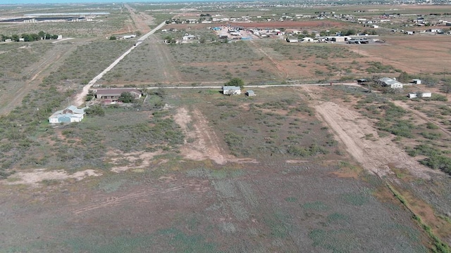 bird's eye view with a rural view