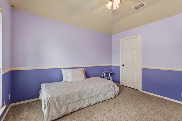 5807 Pedernales, Midland, TX 79707 - carpeted bedroom featuring ceiling fan and baseboards