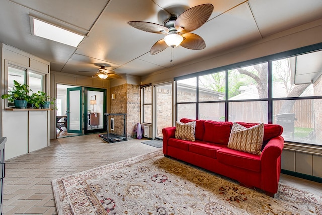 sunroom with a healthy amount of sunlight
