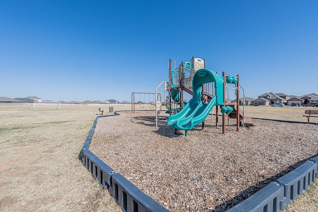 view of community jungle gym