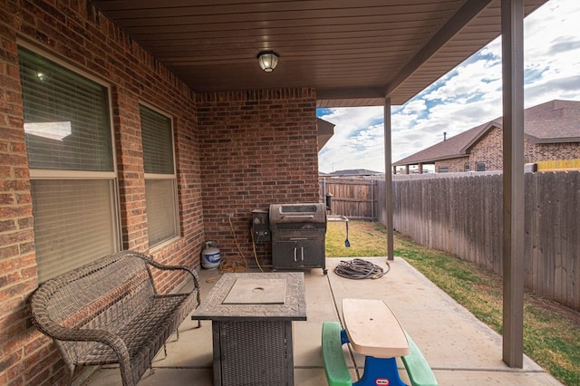 view of patio / terrace with grilling area