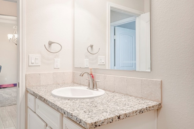 bathroom featuring vanity