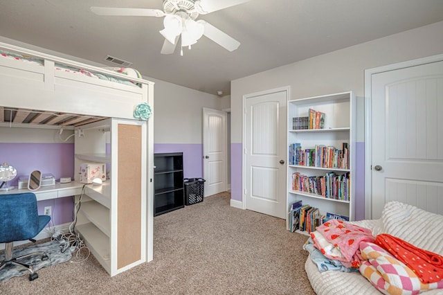 508 E Comiskey, Midland, TX 79706 - carpeted bedroom with a ceiling fan and baseboards