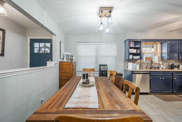 view of dining space