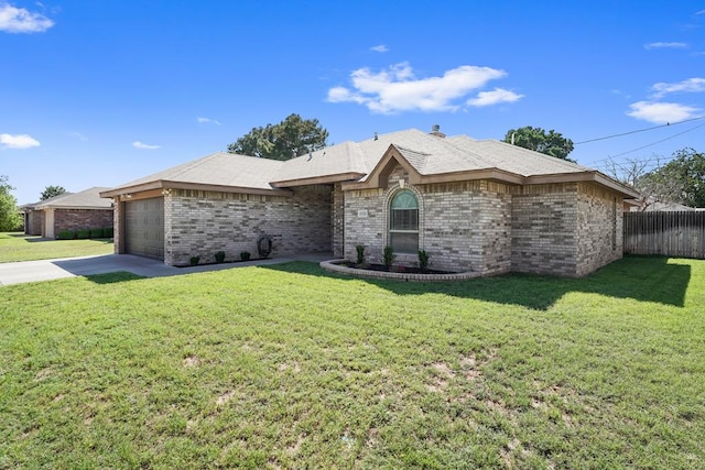 4910 Rio Grande Ave, Midland, TX 79707 - ranch-style home featuring brick siding, a garage, and concrete driveway