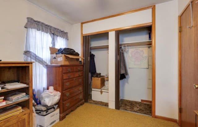 1518 Stadium Ave, Big Spring, TX 79720 - bedroom featuring light carpet and a closet