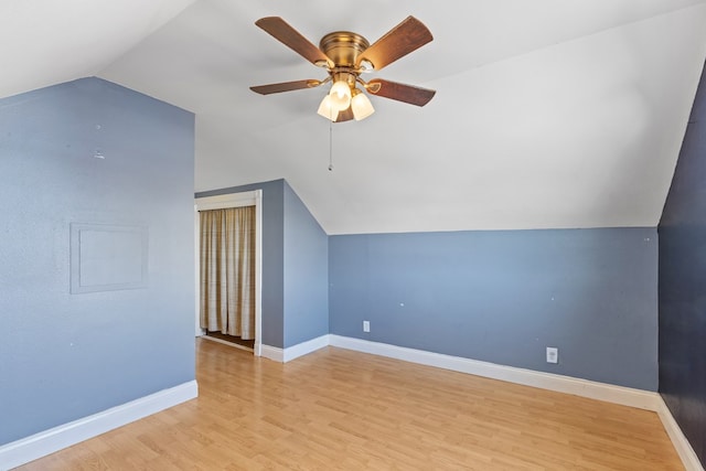 101 Waverly Dr, Midland, TX 79703 - additional living space featuring lofted ceiling, light wood-style flooring, and ceiling fan