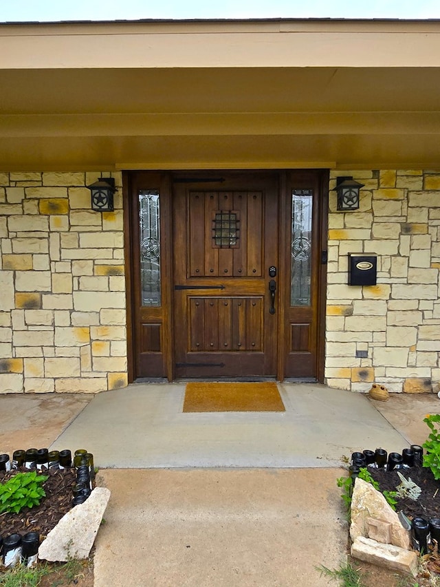 3410 Humble Ave, Midland, TX 79707 - view of exterior entry featuring stone siding