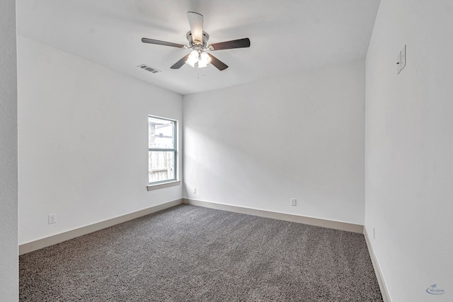 603 S Benton, Midland, TX 79701 - carpeted empty room featuring ceiling fan and baseboards