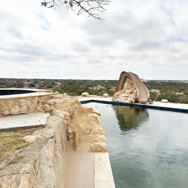 view of water feature