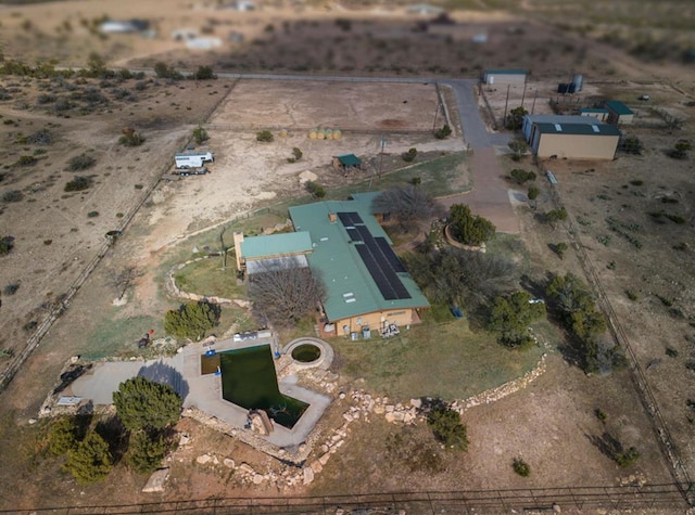 bird's eye view featuring a rural view