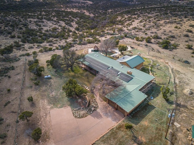 aerial view with view of desert