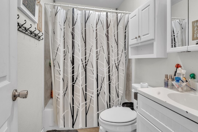 2004 N Monticello St, Big Spring, TX 79720 - full bathroom with vanity and shower / bath combination with curtain
