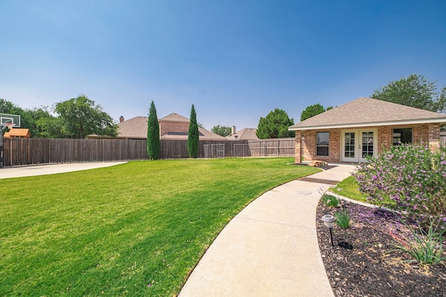 801 Keystone Ct, Midland, TX 79705 - view of yard with french doors