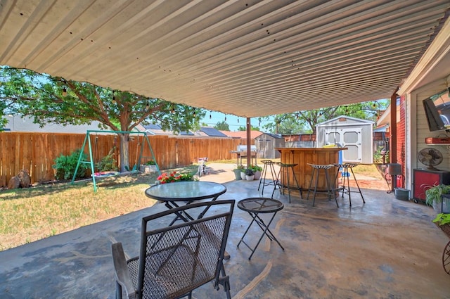 3216 W Dengar Ave, Midland, TX 79705 - view of patio / terrace with outdoor dining area