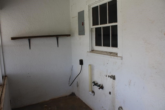 laundry area featuring electric panel