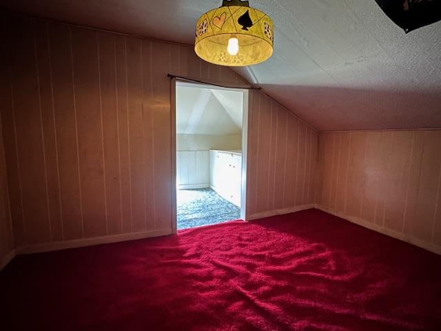 2311 30th St, Snyder, TX 79549 - additional living space featuring carpet and wooden walls