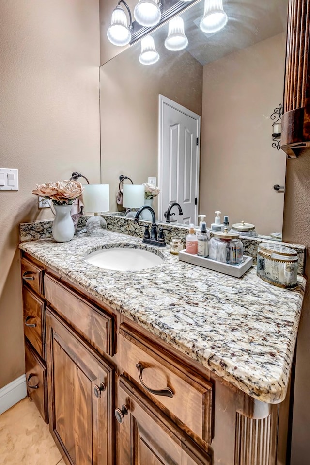 bathroom featuring vanity