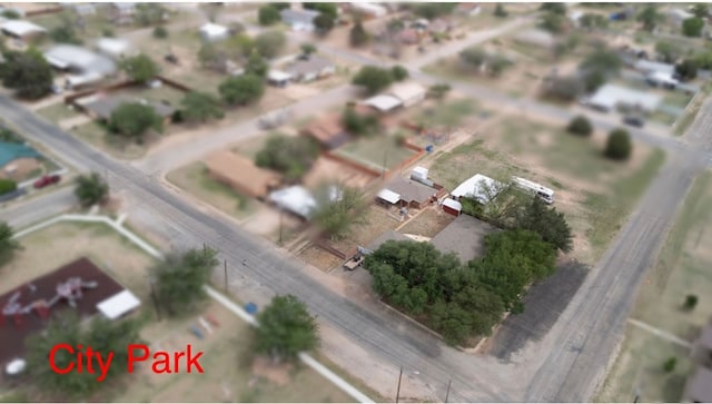 312 N Main St, Coahoma, TX 79511 - birds eye view of property with a rural view