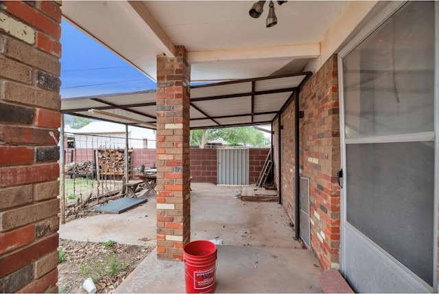 312 N Main St, Coahoma, TX 79511 - view of patio featuring fence