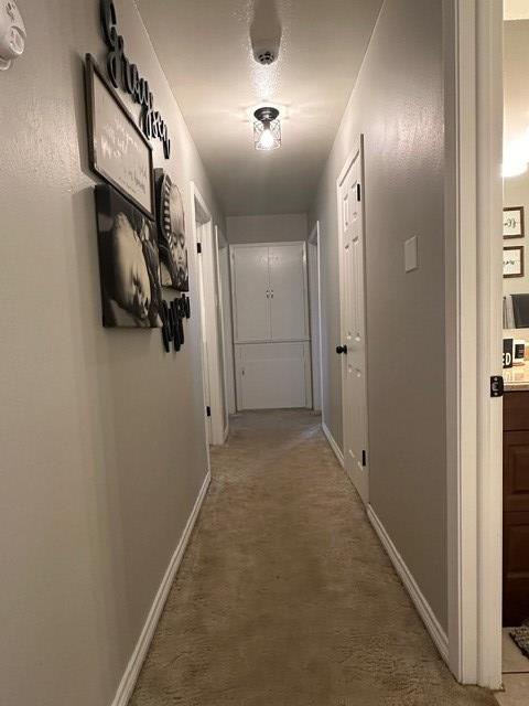 hallway with baseboards