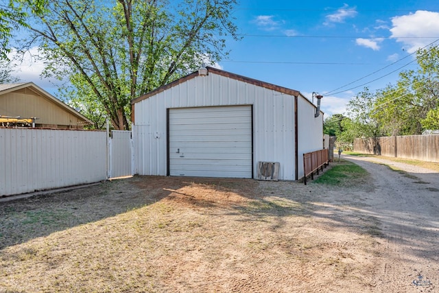 1412 Sparks St, Midland, TX 79701 - detached garage with dirt driveway
