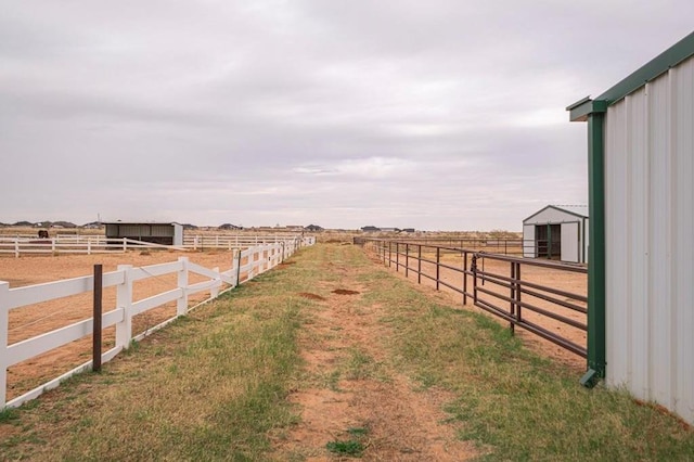 view of horse barn