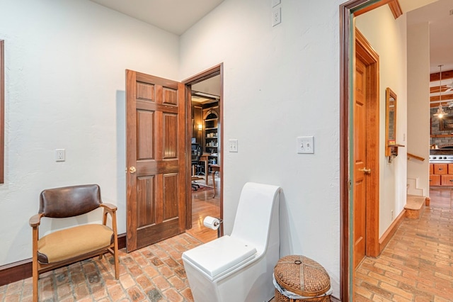 bathroom featuring a shower