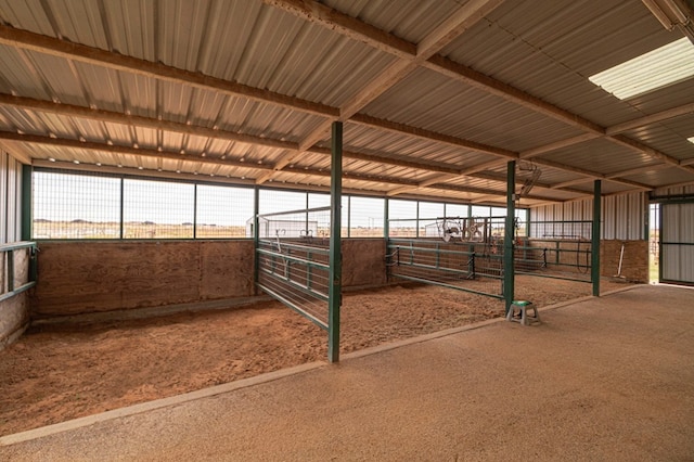 view of horse barn